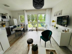 Charmant 2 pièces, balcon, proche centre-ville Cabourg, 4 pers, parking sécurisé - FR-1-487-360